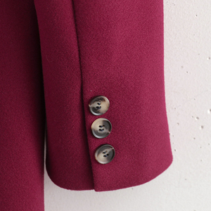 Abrigo Largo de Lana Moderno para Mujer, Elegante, Cortavientos, con Cinturón, para Invierno, Color Sólido - Product Image 5