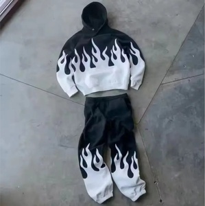 Conjuntos Deportivos de Invierno Unisex Personalizados, con Sudaderas con Capucha y Pantalones Acampanados, Transpirables, Resistentes al Viento, con Estampado 3D - Product Image 2