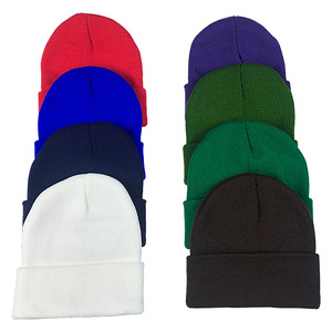 หมวกบีนนี่ไหมพรมอะคริลิกนุ่มสำหรับฤดูหนาว พร้อมโลโก้สั่งทำ ผู้ผลิตหมวกและหมวกบีนนี่ - Product Image 3