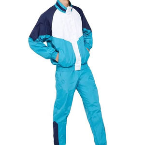 ชุดวอร์มผู้ชายแบบกำหนดเอง เสื้อแจ็คเก็ตกันลม ชุดเซ็ต 2 ชิ้น ผ้าไนลอน โพลีเอสเตอร์ ชุดกีฬาแบบมีซิป ชุดวอร์มกันลมสำหรับผู้ชาย - Product Image 4