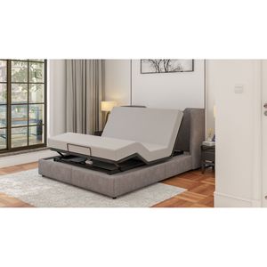 Letto Elettrico Queen Size Nero con Telecomando a 9 Tasti, Montaggio Facile, Telaio Regolabile a Doppio Motore - Product Image 5
