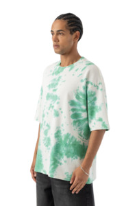 T-shirts vierges personnalisables pour hommes en 100 % coton, col rond, manches courtes, coupe oversize, écologiques, respirants, tissu 240g – Vente en gros - Product Image 5