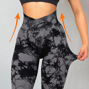 Wholesale Custom High Waisted Sports Workout Yoga <b>Pants</b> Leggings for Women Soft Gym Fitness Leggings - Product Image 1