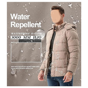 Veste d'hiver matelassée pour homme, manteau en duvet épais, isolé, imperméable, avec capuche, veste décontractée de qualité supérieure, chaude, pour l'extérieur - Product Image 5