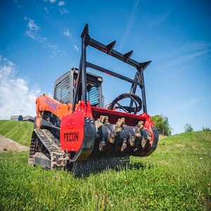 Heavy Duty Kubota Skid Steer Loader With <b>Mulcher</b> For Efficient Forestry And Property Maintenance Projects - Product Image 1