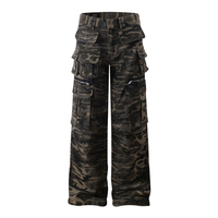 Pantalon cargo personnalisé Layenne à prix compétitif, coupe ample, avec logo sur mesure, pour activités de plein air