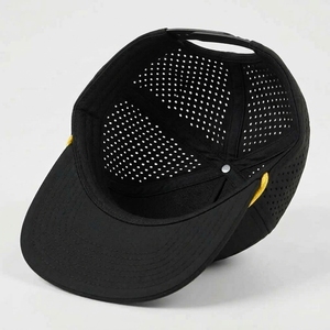 Casquette Snapback 5 Panneaux Personnalisée à Visière Plate, Découpée au Laser, Perforée, Logo Brodé Plat, OEM ODM, Faible MOQ, Marque Privée, Sport et Plein Air - Product Image 6