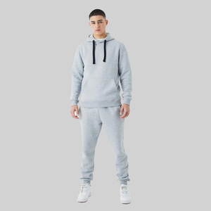 Trending Wholesale Custom Autumn Breathable Plus Size Blank <b>Plain</b> Solid Color <b>Tracksuit</b> Men Sweatpants Shorts Hoodie Set 2026 - Product Image 4