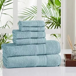 Juego de Toallas de Baño Premium 100% Algodón, Gris Sólido, Rectangulares, Tejidas, Suaves, Absorbentes, de Secado Rápido, Estilo Liso, con Nombre de Marca Personalizado, para Playa - Product Image 6