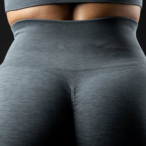 <b>Women</b> Solid Yoga <b>Short</b> High Waist Fitness Quick Drying <b>Cycling</b> Workout Gym <b>Shorts</b> Breathable Mesh Four-Way Stretch Elastic Waist - Product Image 3