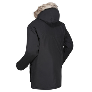 Wholesale Men's Waterproof Winter <b>Windbreaker</b> Jacket Outdoor Fur Hooded Parka Thermal Heavy Duty Windproof <b>Black</b> Cargo Parkas - Product Image 3