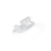 Pince de fixation de câble en plastique Essentra, type micro-selle à pointe en flèche SMWS, à insertion rapide