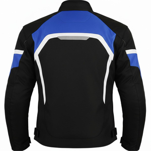 Chaqueta de Cuero para Motocicleta, Unisex, Tallas Grandes, Transpirable, Impermeable, Corte Regular, Estilo Urbano, Cuello Redondo, con Diseño Personalizado - Product Image 2