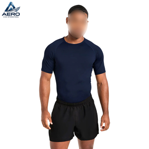 OEM <b>Men</b> Athletic <b>Compression</b> Shirt and <b>Shorts</b> Set Quick Dry Thermal Base Layer Running Rash Guard Training Gym Wear - Product Image 1