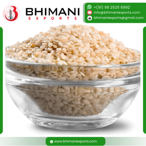 Graines de sésame blanches naturelles, humidité 5% max, taille uniforme, nettoyées à la machine, qualité alimentaire, certifiées FSSAI, emballage en vrac pour les industries alimentaires - Product Image 4