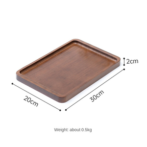 Luxury Wooden Serving Tray with Strong Metal Handles Decorative Breakfast Tray for Bed <b>Coffee</b> <b>Table</b> Ottoman Kitchen - Product Image 2