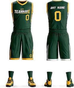 Ensembles de vêtements de sport de basketball personnalisés pour hommes, uniformes de basketball par sublimation, vêtements de basketball à séchage rapide, logos brodés - Product Image 5