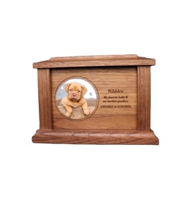 Wood Pet <b>Urn</b> For Ashes <b>Dog</b> Cat Box Personalized Cremation Casket Engraved Bespoke Small Medium Large - Product Image 1