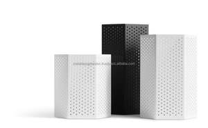 S/3 élégant métal hexagone découpé bougeoirs et lanternes extérieur maison et salon lit chambre décor vaisselle et bocaux à bougies - Product Image 2