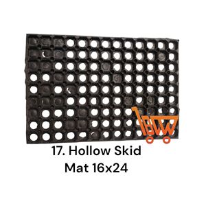 Tapis de sol antidérapant absorbant à motif géométrique en polyester de 16x24 pouces pour la maison, l'hôtel, le bureau ou la cuisine - Product Image 1