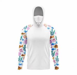 Haut de protection unisexe à capuche zippé en polaire à manches longues, 80 % nylon, anti-plis, coupe oversize, style streetwear, pour l'hiver et la natation - Product Image 1