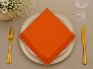 Serviette de table carrée réutilisable en coton et lin de luxe 50x50cm pour la salle à manger à domicile - Product Image 6