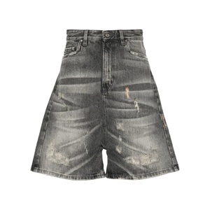 Shorts en jean bleu clair pour homme, taille élastique respirante, haute qualité, imprimé personnalisé, déchiré, délavage clair, streetwear, appliqué, été - Product Image 3