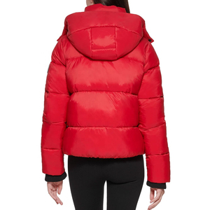 Customized Casual Women Knitted Waterproof Breathable Soft Winter Puffer <b>Jacket</b> Front Hooded Collar New Premium Top Quality - Product Image 5