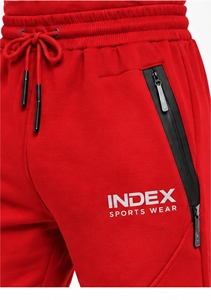 Pantalones Deportivos Rojos para Hombre, Cintura Elástica con Cordón, Estilo Casual, Bolsillos Laterales, Transpirables, Peso Medio, para Otoño - Product Image 6