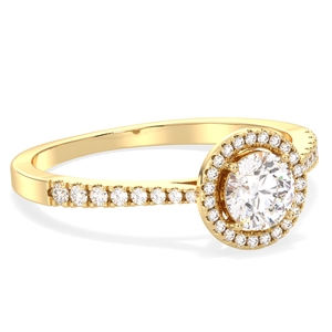 REYES Round Cut 1 Carat Moissanite Engagement <b>Solitaire</b> <b>Ring</b> For Women Original 925 Sterling <b>Silver</b> Wedding Party Fine Jewelry - Product Image 3