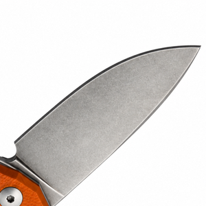 Cuchillos Plegables con Mango Naranja, Hoja de Punta Cuchilla Afilada, Empuñadura Texturizada, Apertura Manual con Flipper, para Camping, Senderismo y Uso Diario - Product Image 3