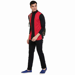 TRENDION APPARELS Pull à col roulé en tricot pour homme sur mesure, fabricant direct d'usine, pull à col roulé avec design à empiècements - Product Image 5