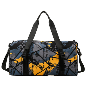 Sac de sport unisexe avec fermeture éclair, bandoulière réglable, 40-55L, polyester, sac de voyage décontracté pour le week-end - Product Image 1