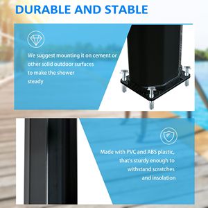 Doccia Solare da Esterno 7' con Testina Girevole a 360°, Regolabile in Temperatura e Pressione, 9.2 - Product Image 6