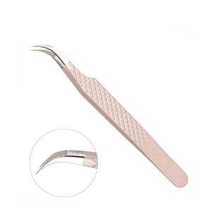 Pince à épiler professionnelle antistatique à pointe en fibre, durable, pour cils, logo personnalisé, MOQ élevé 50 pièces, acier inoxydable, emballage personnalisé - Product Image 6