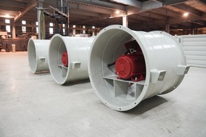 Ventilador Axial de Accionamiento Directo 220-380V para Presurización de Escaleras APL-8-7D con Cable Eléctrico, Soporte OBM, Acero SS400, CA - Product Image 6