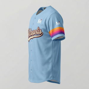 Camiseta de Béisbol Personalizada, Uniforme Deportivo Transpirable, Diseño con Transferencia de Calor, Calidad Profesional, Tendencia en EE. UU. y Europa, MALUZA INDUSTRIES, Manga Corta - Product Image 4