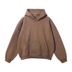 เสื้อฮู้ดดี้ผ้าฟลีซหนานุ่ม 420 กรัม ผ้าฝ้าย 100% สำหรับฤดูหนาว แบบเรียบ ไม่มีเชือกผูก  ขนาดใหญ่พิเศษ รับผลิตตามแบบ OEM ไม่มีขั้นต่ำในการสั่งซื้อ - Product Image 5