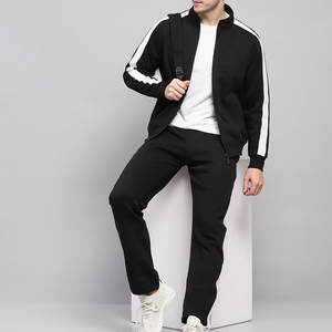 Conjunto Deportivo de Dos Piezas para Hombre, Invierno, Talla Grande, Forro Polar Grueso, con Cordón Ajustable, Ecológico, Transpirable, Personalizable, OEM - Product Image 4