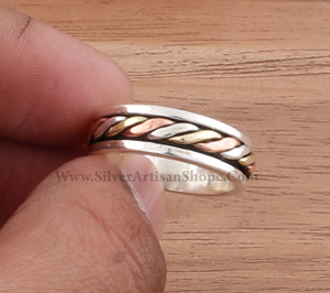 Anillo de Plata de Ley 925 al por Mayor, Anillos Sólidos Minimalistas Lisos para Mujeres y Hombres, Regalo de Joyería para Boda y Compromiso - Product Image 4