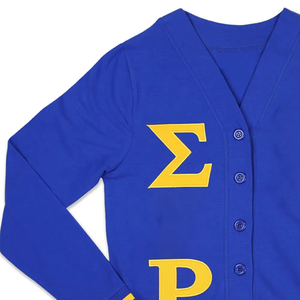 Nouveau style, couleur et taille personnalisées, pull cardigan à manches longues avec logo brodé, pour hommes et femmes, hiver, automne, boutons, sororité, fraternité - Product Image 2