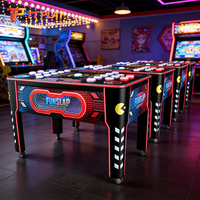 Mesa de Juego Arcade Multijugador de Reacción Rápida, Construcción de Metal y Plástico, Operada con Monedas, con WiFi, Interactiva