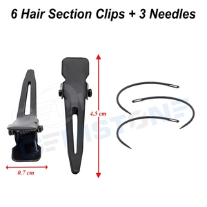 Hair Extension Tool Kit – <b>Tape</b> Plier <b>Micro</b> Beads Opener & Closer Pliers Comb Clips & Needles – Starter Hair Extension Kit - Product Image 5