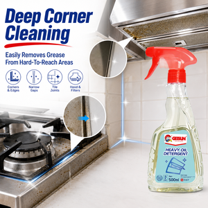 Détergent à l'huile lourde Getsun, dégraissant <span class=keywords><strong>pour</strong></span> cuisine, spray nettoyant, éliminateur de graisse, nettoyage en profondeur des taches sur les hottes, les cuisinières et les fours - Product Image 6