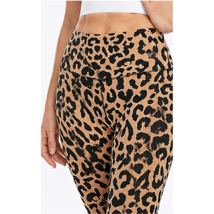 Leggings Deportivos de Cintura Alta con Estampado de Leopardo, Control de Abdomen, Compresión, Pantalones de Yoga, Ropa Deportiva para Mujer - Product Image 6