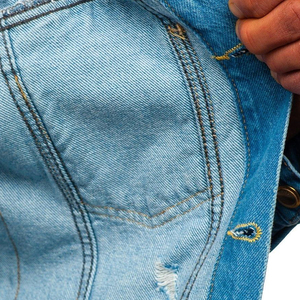 Vestes en jean pour hommes, vêtements décontractés sur mesure, confortables et respirants, vêtements d'hiver en jean pour hommes - Product Image 5