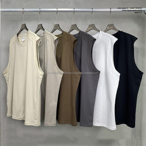 เสื้อกล้ามออกกำลังกายผู้ชาย ผ้าฝ้ายถัก แบบไม่มีแขน - Product Image 5