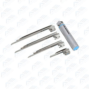 Instruments chirurgicaux manuels réutilisables en acier inoxydable pour usage hospitalier, ensemble de laryngoscope à fibre optique Macintosh - Product Image 3