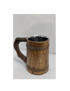 Tasses en bois personnalisées faites à la main, finition naturelle, réutilisables, vaisselle, café, thé, cadeau, ustensiles de cuisine - Product Image 3