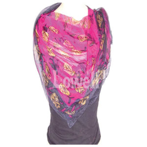 Luxury Nylon <b>Chiffon</b> Printed Designer <b>Scarf</b> Elegant Lightweight Fashion Wrap Soft Floral Pattern Shawl for Women Stylish Neck - Product Image 4